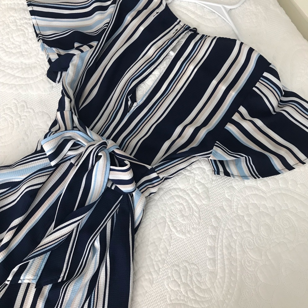 Striped jumpsuit